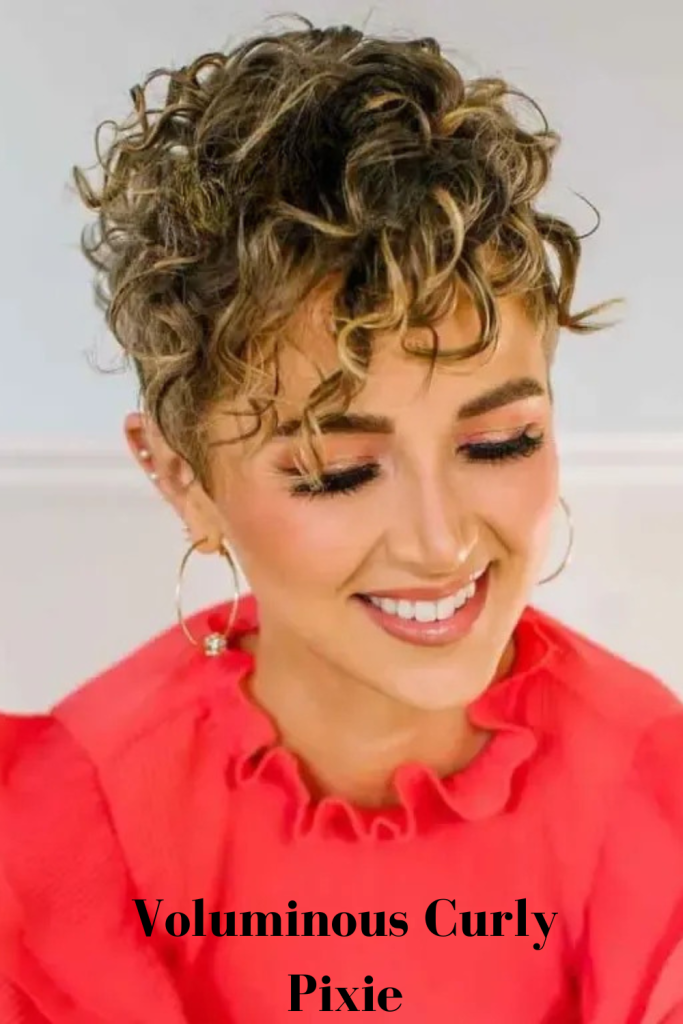 Voluminous Curly Pixie