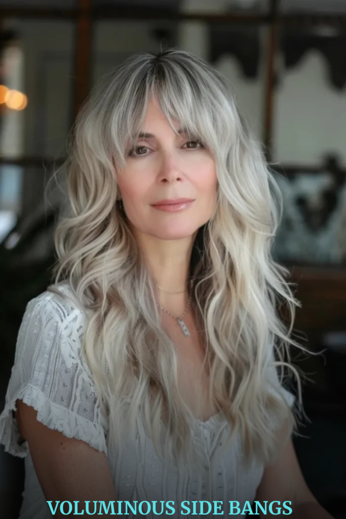 Voluminous Side Bangs