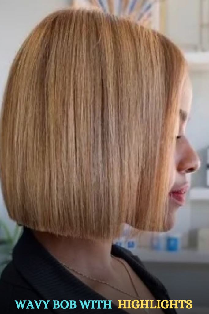 Wavy Bob with Highlights