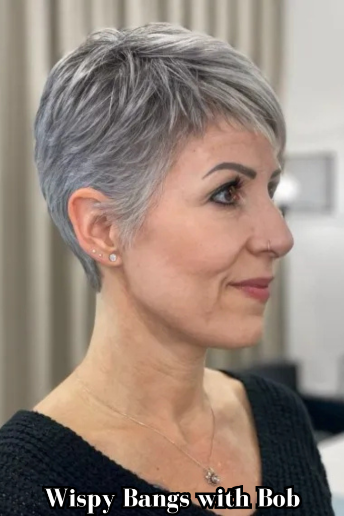 Wispy Bangs with Bob