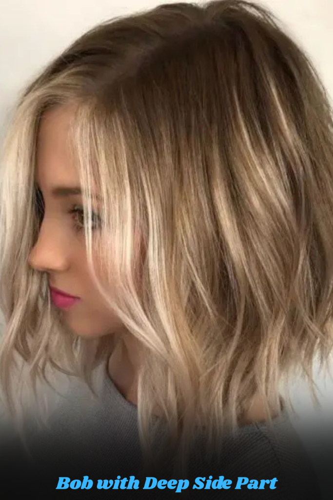 Bob with Deep Side Part