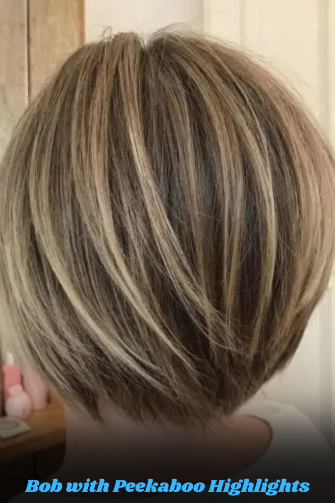 Bob with Peekaboo Highlights