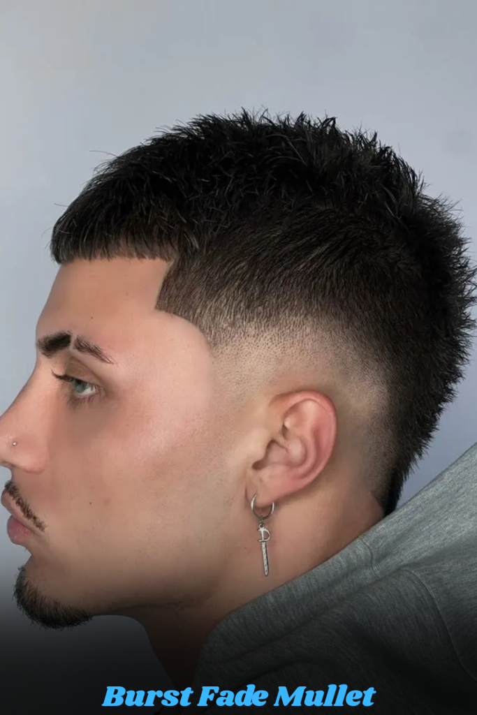 Burst Fade Mullet