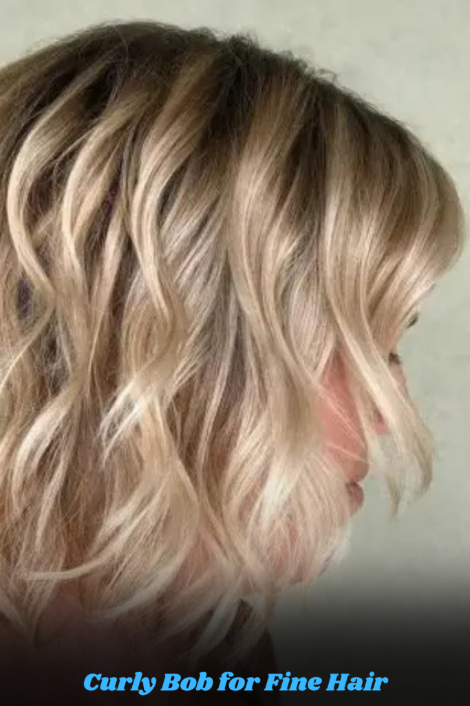 Curly Bob for Fine Hair