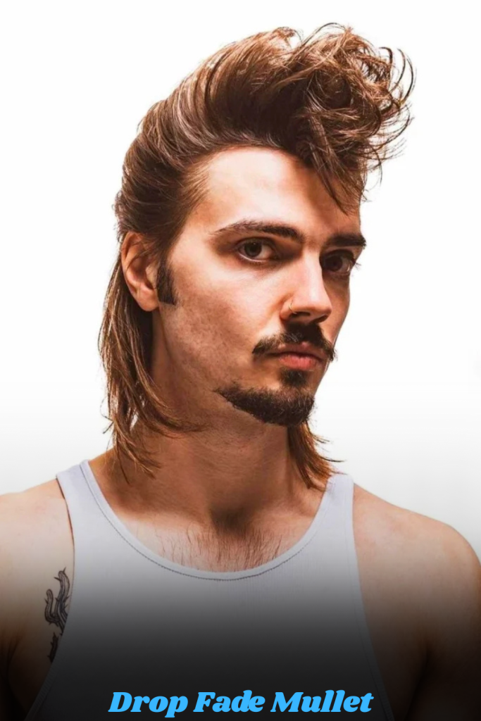 Drop Fade Mullet