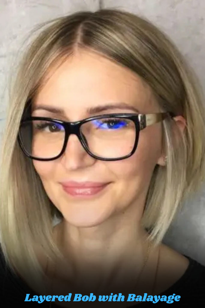 Layered Bob with Balayage