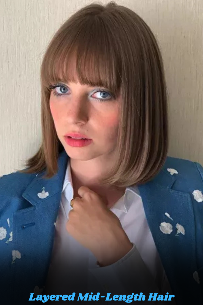 Layered Mid-Length Hair