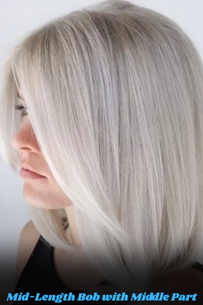 Mid-Length Bob with Middle Part