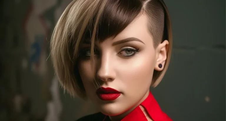 25 Stylish and Edgy Undercut bob haircut