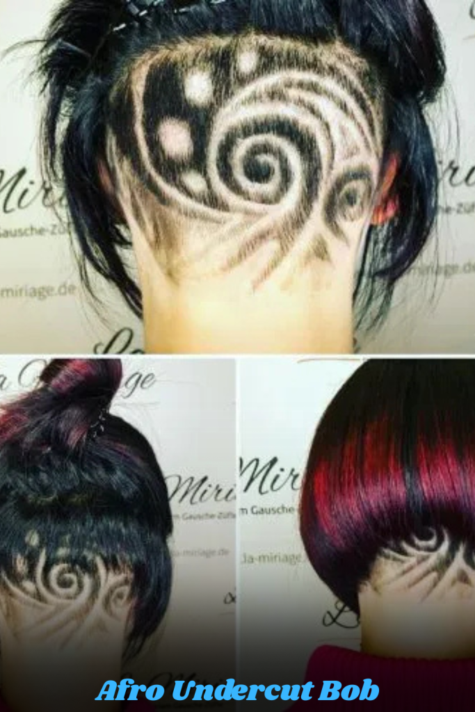 Afro Undercut Bob