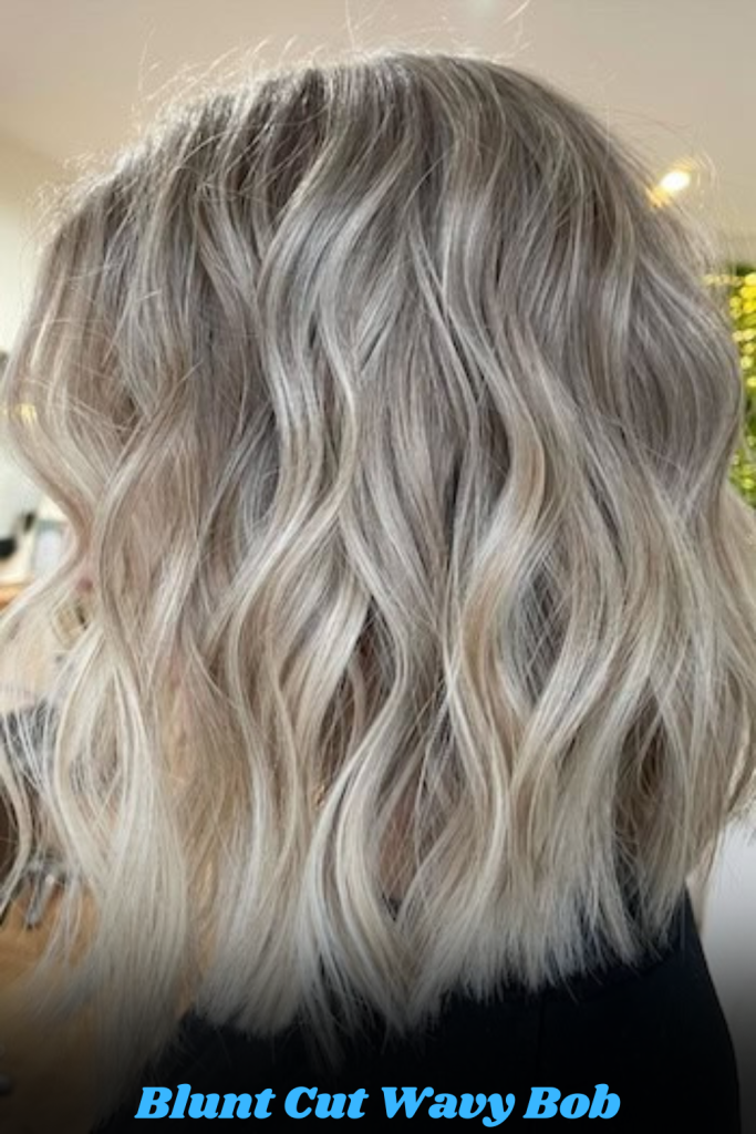 Blunt Cut Wavy Bob