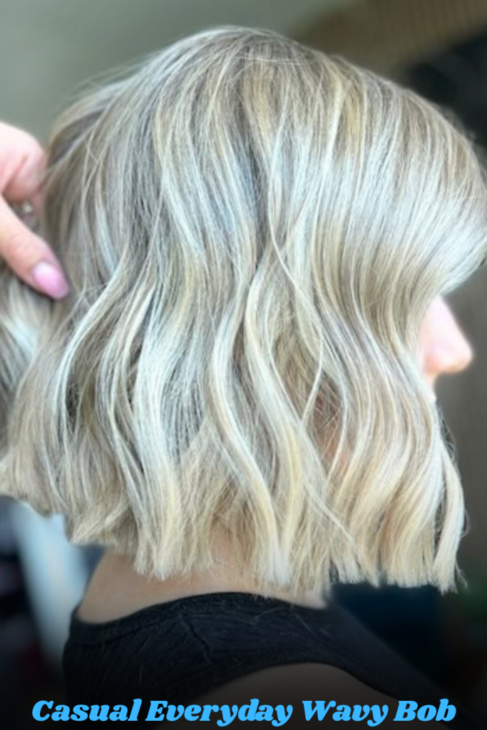 Casual Everyday Wavy Bob