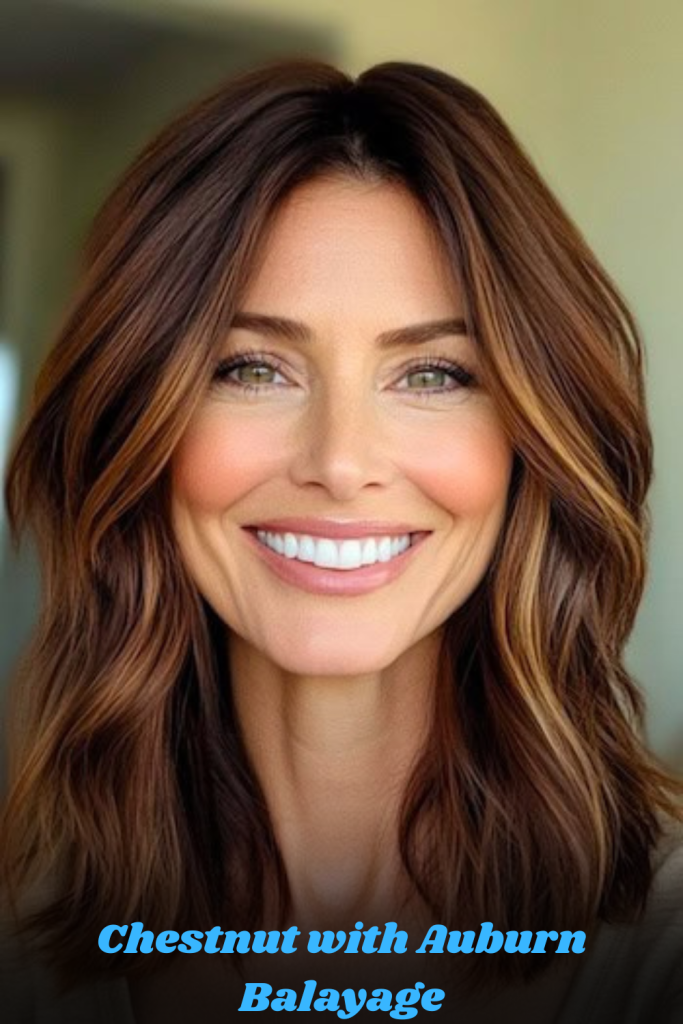 Chestnut with Auburn Balayage