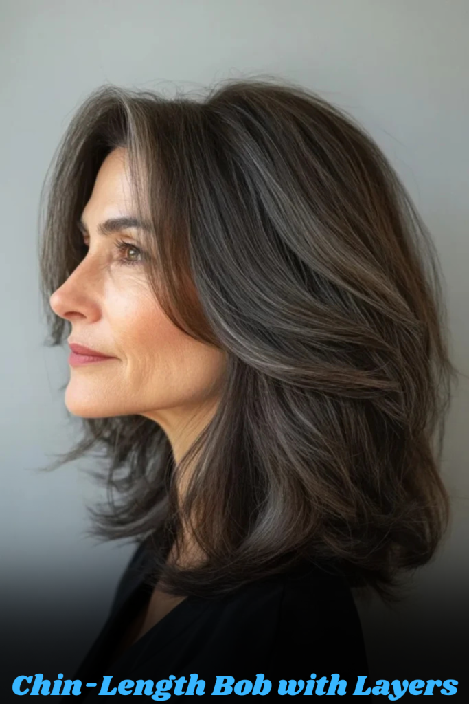 Chin-Length Bob with Layers