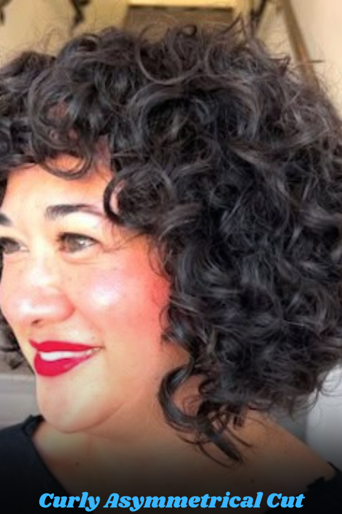 Curly Asymmetrical Cut