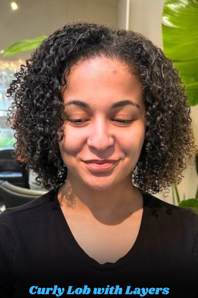 Curly Lob with Layers
