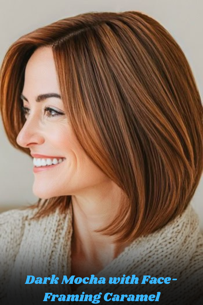 Dark Mocha with Face-Framing Caramel