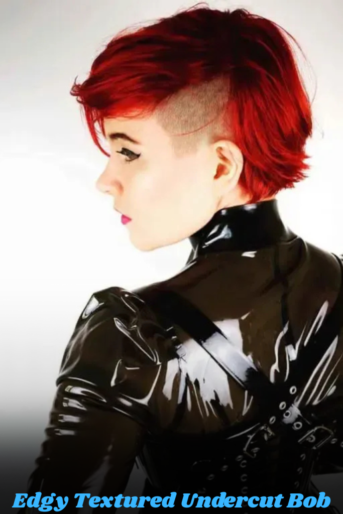 Edgy Textured Undercut Bob