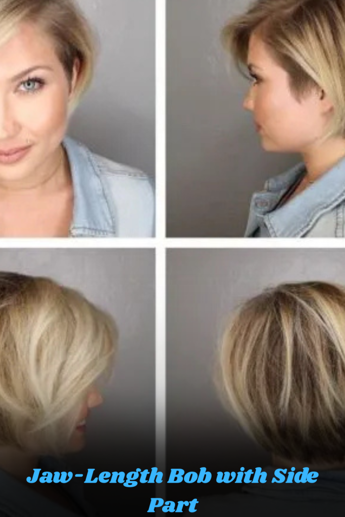 Jaw-Length Bob with Side Part
