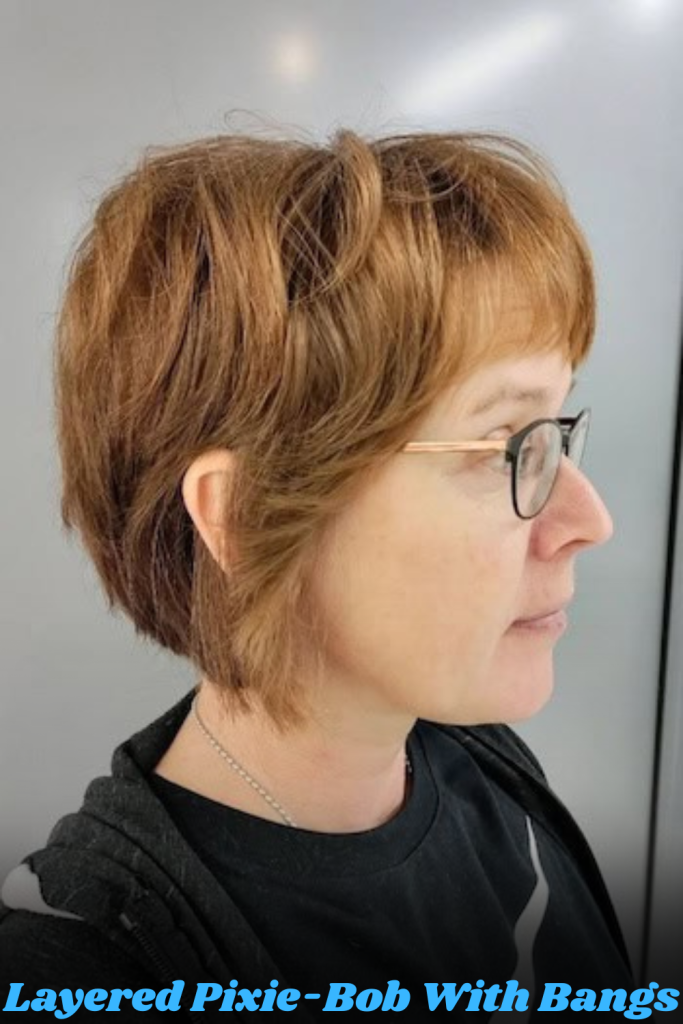 Layered Pixie-Bob With Bangs