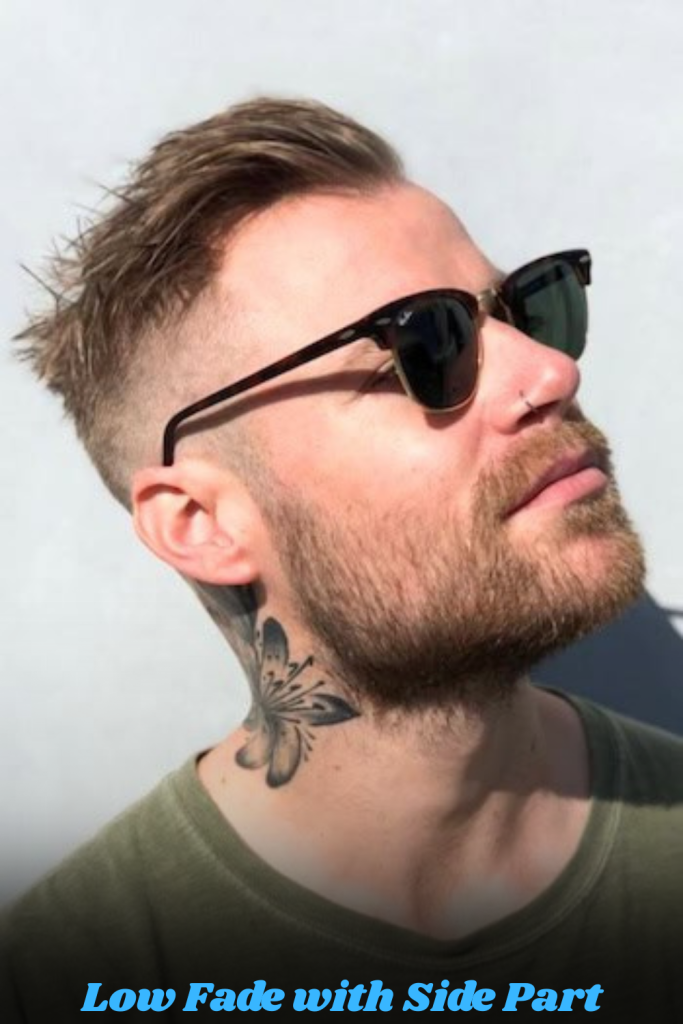 Low Fade with Side Part