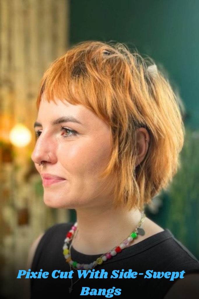 Pixie Cut With Side-Swept Bangs