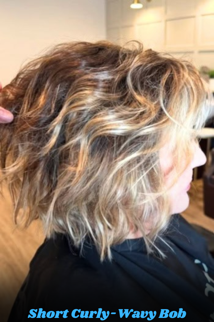 Short Curly-Wavy Bob