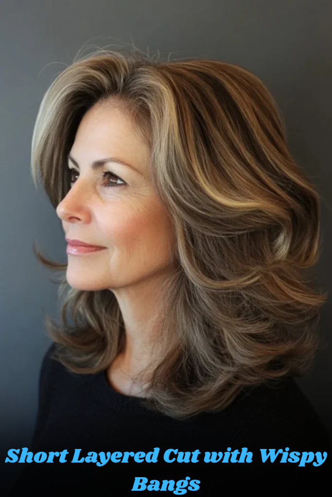 Short Layered Cut with Wispy Bangs