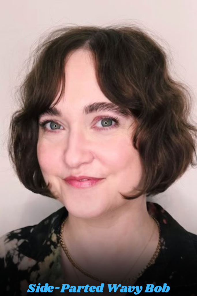Side-Parted Wavy Bob