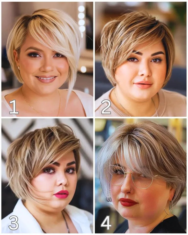 25 Short Haircuts for Chubby Faces
