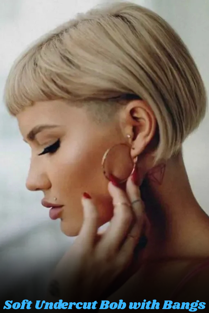 Soft Undercut Bob with Bangs