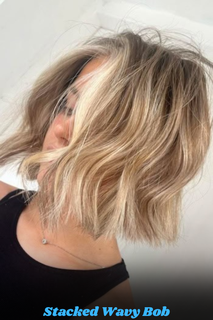 Stacked Wavy Bob