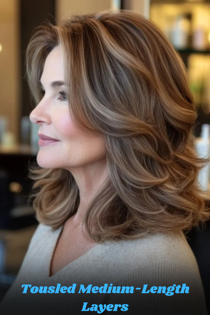 Tousled Medium-Length Layers