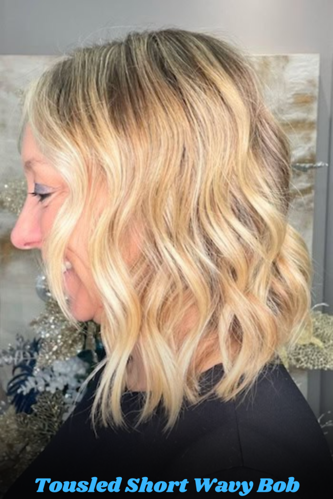 Tousled Short Wavy Bob