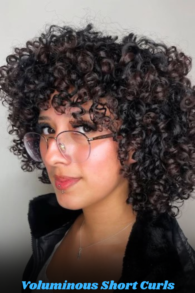 Voluminous Short Curls