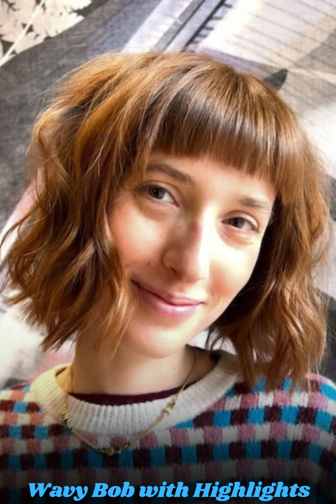 Wavy Bob with Highlights